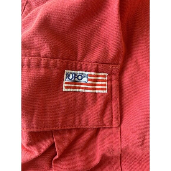 Vintage Y2K Red UFO Retro Pants Rave Parachute Hip Hop Streetwear 90’s M - Picture 4 of 10